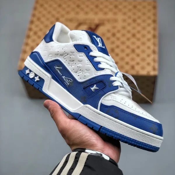 Louis Vuitton #54 Signature Blue White Trainer