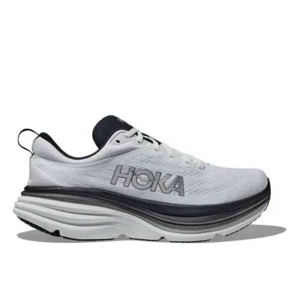 Hoka Bondi 8 White & Black