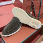 Loro Piana Summer Charms Walk Loafer – True Dark Blue Suede - Image 3