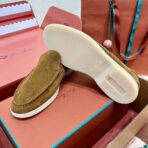 Loro Piana Summer Walk Loafers Suede Murano Green - Image 4