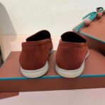 Loro Piana Summer Walk Loafer Dried Red - Image 4