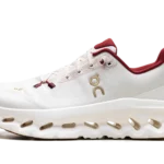 On Cloudtilt Sneakers In White And Maroon